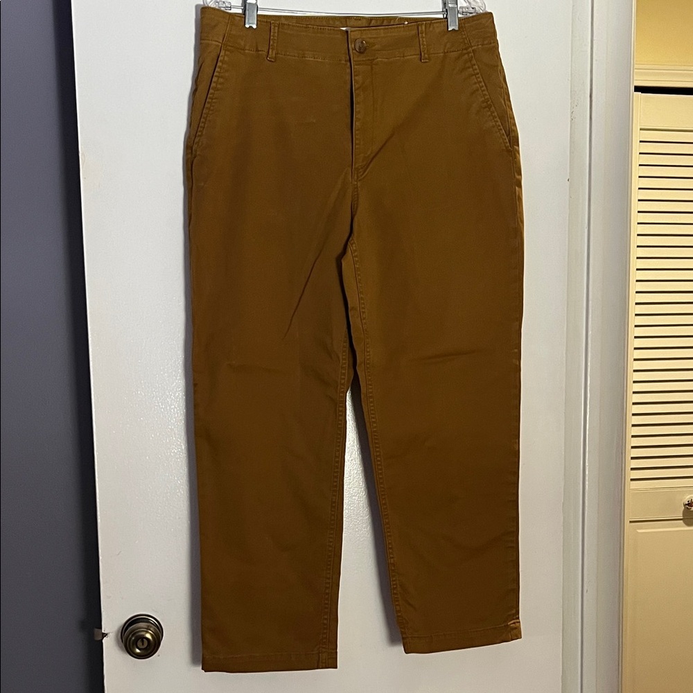 LOFT Women's Brown Straight Leg Pants